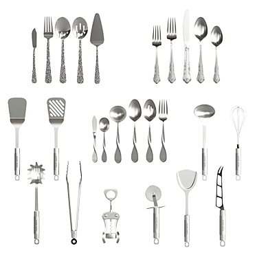 26-Piece Kitchen Accessory Set 3D model image 1 