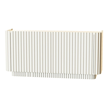 Modern Truffle White Credenza Shelf 3D model image 1 