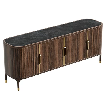 Modern Ash Sideboard for Interiors 3D model image 1 