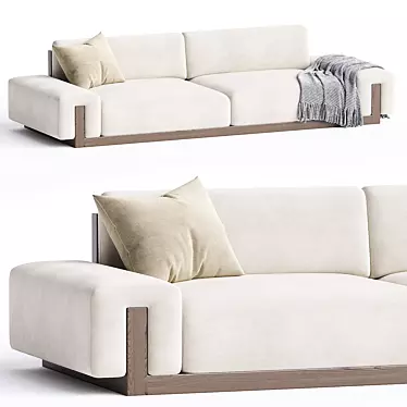  Sleek THIERRY LEMAIRE U Sofa 3D model image 1 