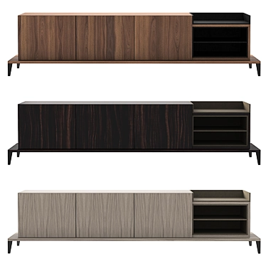 Milos TV Cabinet Collection 3D model image 1 