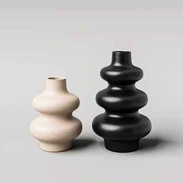 Ceramic Vases Set for Corona 3D model image 1 