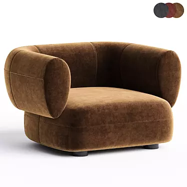 Modern Leather Armchair Linteloo ARP 3D model image 1 