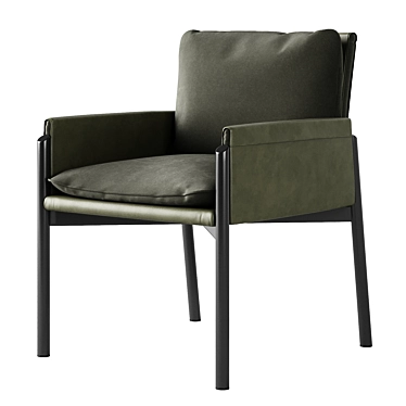 Turri Zenit Designer Armchair 3D model image 1 