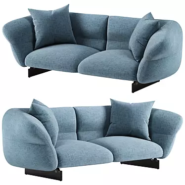 Modern 2 Seater Moncloud Sofa 3D model image 1 