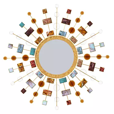 Gemstone Sunburst Mirror