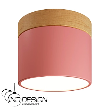 Inodesign Wood Pink LED Light 3D model image 1 