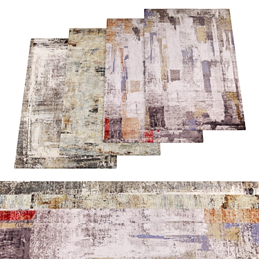 Modern Rugs Bundle Set 3D model image 1 