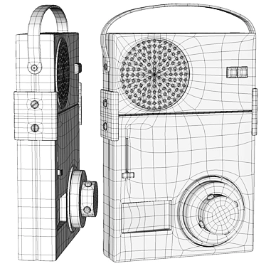 Retro Audio Transistor Dieter Rams 3D model image 1 