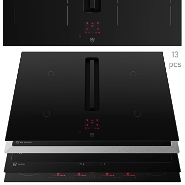 V-ZUG Cooktop Collection: Modern Design & Versatile Function 3D model image 1 