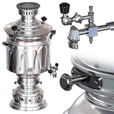 Russian Samovar Kitchen Appliance 3D model image 1 