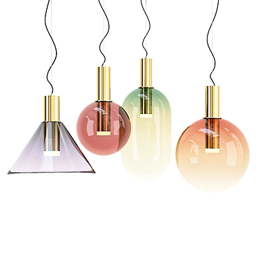 Modern Designer Pendant Lamp NFC 3D model image 1 