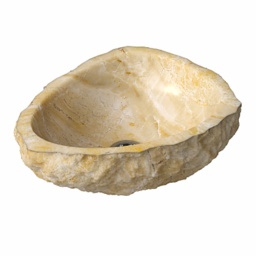 Natural Onyx Basin, Unique Shapes 3D model image 1 