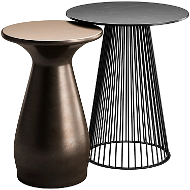 Arteriors Haven Lou Side Tables 3D model image 1 