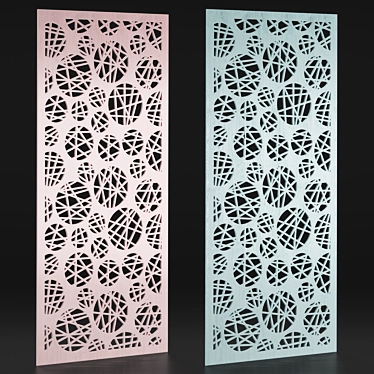 Decorative Panel and Box Set 3D model image 1 