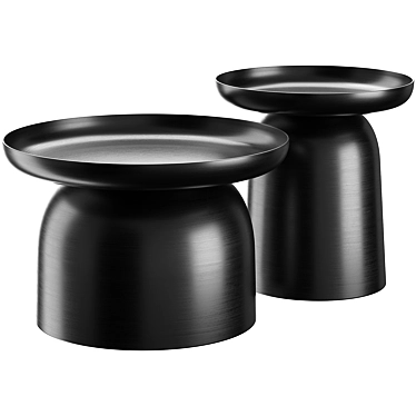 Modern Gray Coffee Side Table 3D model image 1 