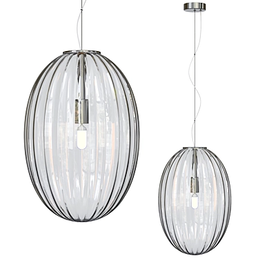 Minimalist Clear Pendant Light 3D model image 1 