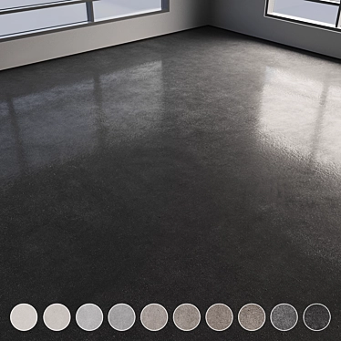 Polished Seamless Concrete Floor 3D model image 1 