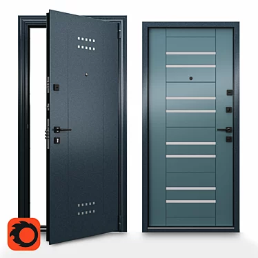 Delta PRO Secure Door 3D model image 1 