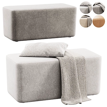 Luxy Puzzle Ottoman Set 3D model image 1 