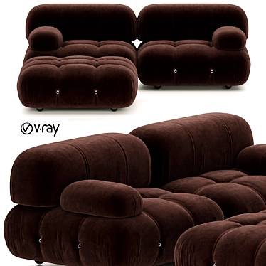 BB Italia Camaleonda 3-Seater Sofa 3D model image 1 