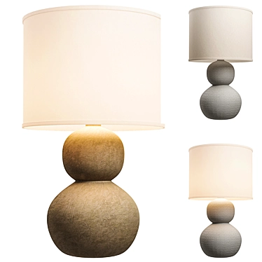 Stone Age Stack Table Lamp 3D model image 1 