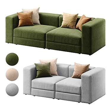 Modular JÄTTEBO Sofa Collection 3D model image 1 