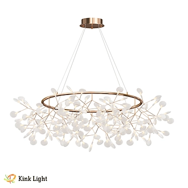 Vetta Pink Gold Pendant Chandelier 3D model image 1 