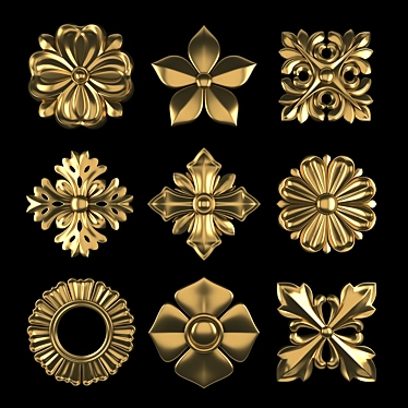 Ornamental Element 3D Model Pack 3D model image 1 