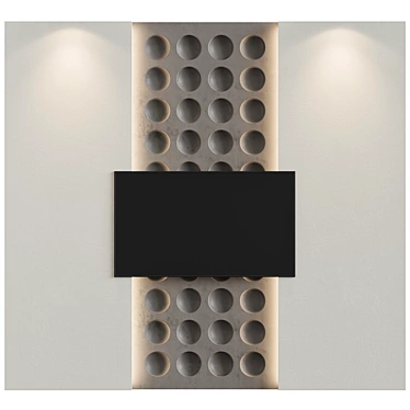 Modern Wall Decor Composition 04 3D model image 1 