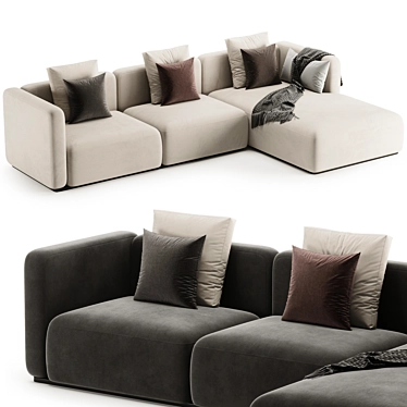 Modern Shanghai Sofa Poliform 3D model image 1 