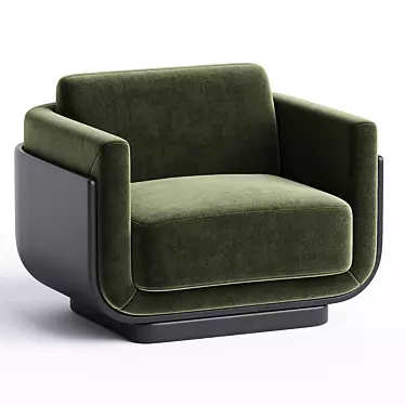 Modern and Chic Ebisu Armchair 3D model image 1 