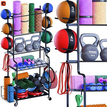 Dynamic Sports Equipment Set 3D model image 1 