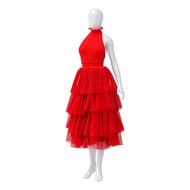 Mannequin Display Dress Set 3D model image 1 