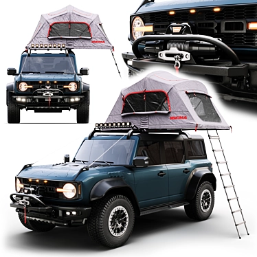 2023 Ford Bronco Raptor Yakima Tent 3D model image 1 