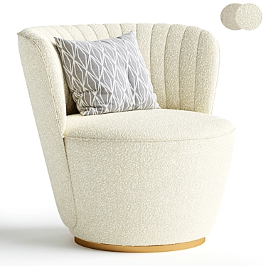  Elegant Upholstered Chair: PEARL 3D model image 1 