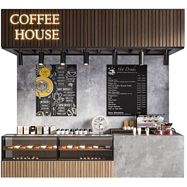 Espresso Cafe Bar Collection 3D model image 1 