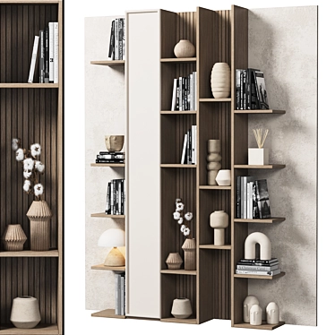 Versatile Modular Cabinet with Shelves 3D model image 1 