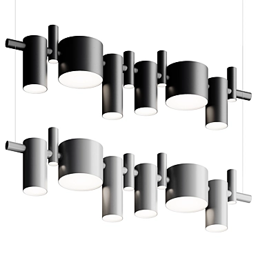 Elegant Hanging Pendant Light 3D model image 1 