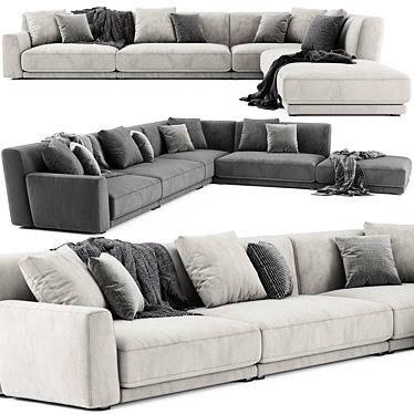 Modern Paris Seoul Sofa Design 3D model image 1 