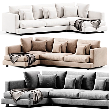 Flexform Long Island 05 Sofa 3D model image 1 