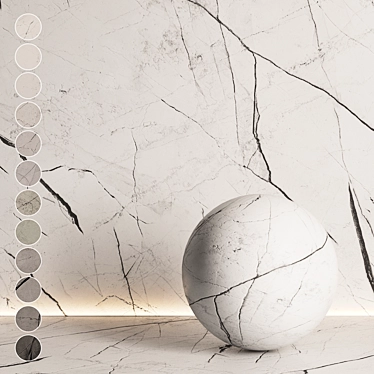 Calacatta Marble Texture Collection 3D model image 1 