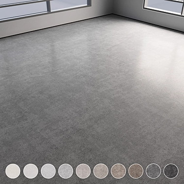 Multi-Colored Seamless Concrete Flooring 3D model image 1 