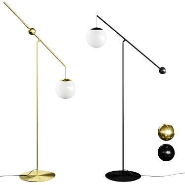 Luceplan Malamata Floor Lamp 3D model image 1 