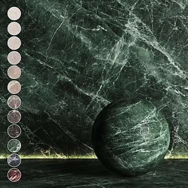  Seamlеss Marble Textures Pack 3D model image 1 