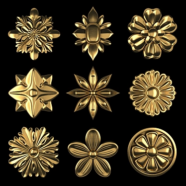 Ornament Element Pack 12: 3D Rendering Assets 3D model image 1 