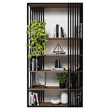 High-Quality Textured Storage Rack 3D model image 1 