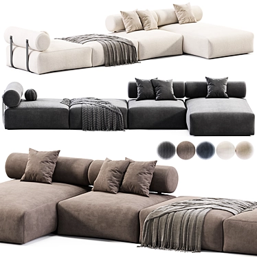 Modern Shinto Corner Sofa 2015 3D model image 1 