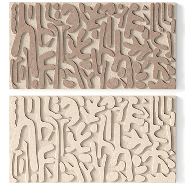 Stone Relief Art Wall Decor 3D model image 1 