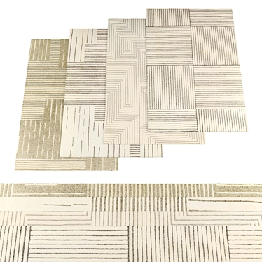 High-Res Natural Rugs Bundle 3D model image 1 